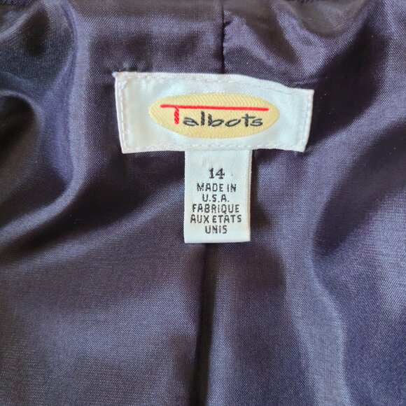 Vintage Talbots Purple 100% Wool Blazer | Made in USA | Size 14 - Picture 2 of 10